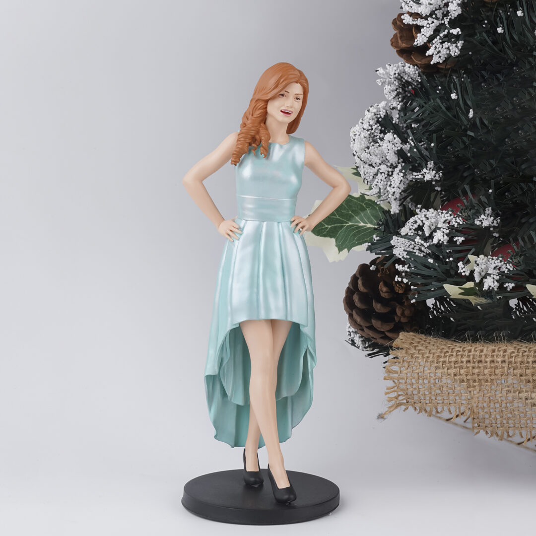 Pretty Girl 3D Statues, Full Body 3D Figurine, Personalized Gift For Her - Resin Regular