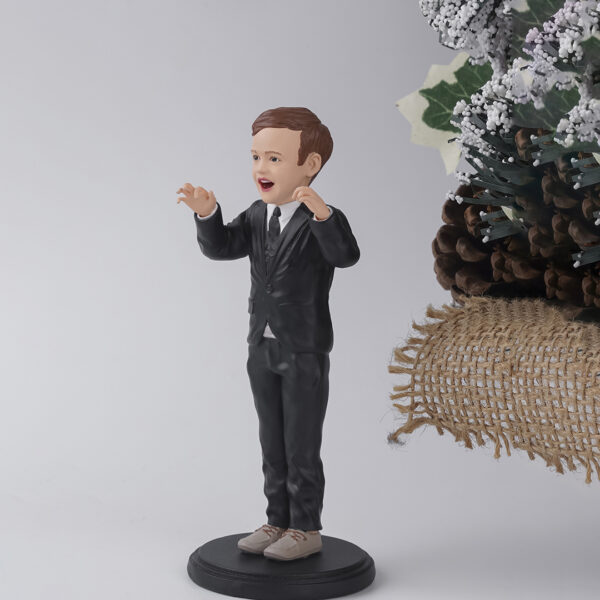 Joyful 2 Little Gentleman, Full Body 3D Figurine, Personalized Gift For Boy, Birthday Gifts