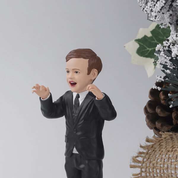 Joyful 2 Little Gentleman, Full Body 3D Figurine, Personalized Gift For Boy, Birthday Gifts