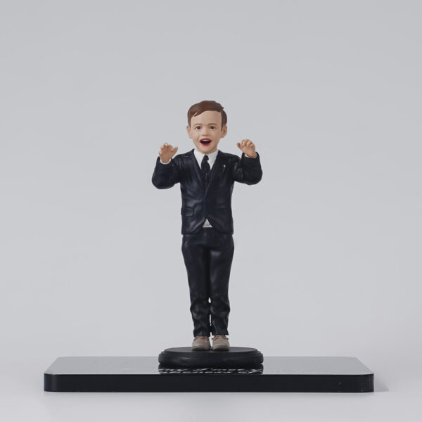 Joyful 2 Little Gentleman, Full Body 3D Figurine, Personalized Gift For Boy, Birthday Gifts