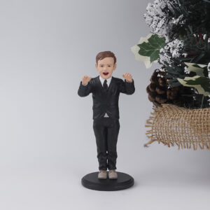 Joyful 2 Little Gentleman, Full Body 3D Figurine, Personalized Gift For Boy, Birthday Gifts