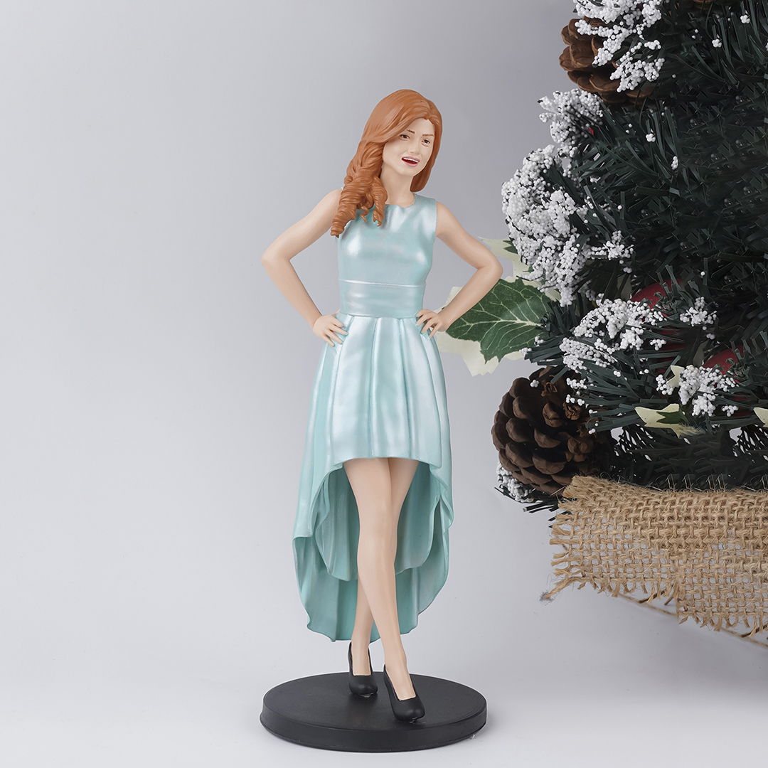 Pretty Girl 3D Statues, Full Body 3D Figurine, Personalized Gift For Her