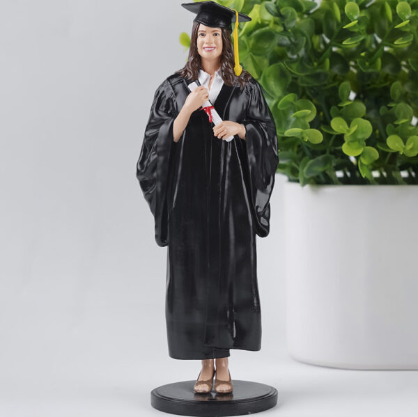 Graduation Girl 3D Figurine, Full Body 3D Figurine, Personalized Gift For Her, Personalized Gift For Graduation