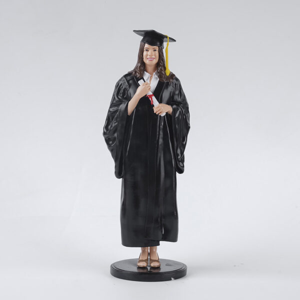 Graduation Girl 3D Figurine, Full Body 3D Figurine, Personalized Gift For Her, Personalized Gift For Graduation