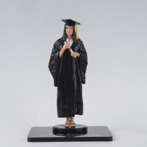 Graduation Girl 3D Figurine, Full Body 3D Figurine, Personalized Gift For Her, Personalized Gift For Graduation