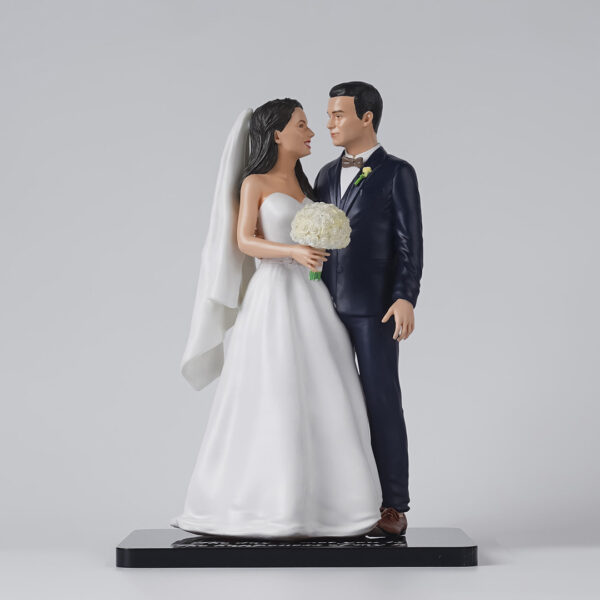 Groom Bride With Flowers