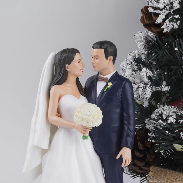 Groom Bride With Flowers