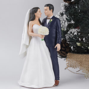 Groom Bride With Flowers