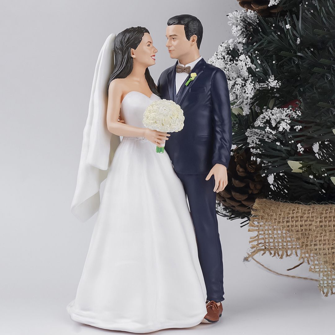 Groom Bride With Flowers