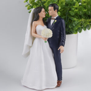 Groom Bride With Flowers