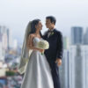 Groom Bride With Flowers