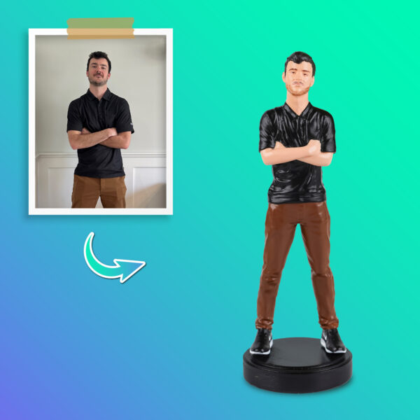 Funny Personality 3D Statues, Full Body 3D Figurine, Personalized Gift For Him